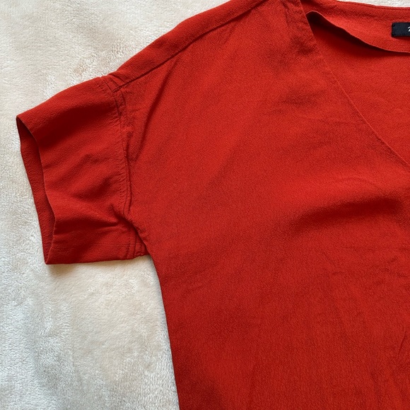 Red/Burnt Orange Madewell Dress - Picture 3 of 7